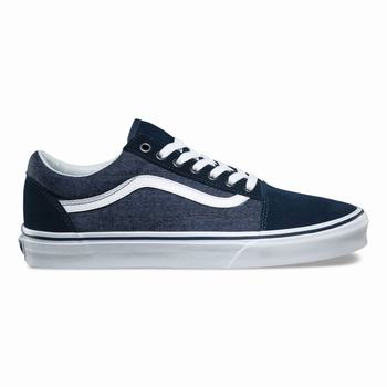 Damske Tenisky Vans Suede & Suiting Old Skool Modre VA25PKNSO